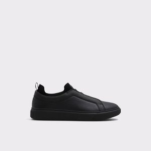 Aldo Men Midtown Black/Black Synthetic Smooth Men's Low Top Sneakers Black/Black Synthetic Smooth - 1