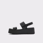 Aldo Open Black Women Sandals Thila Open Black Women's Wedges - 3