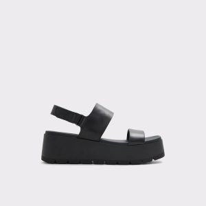 Aldo Open Black Women Sandals Thila Open Black Women's Wedges - 1
