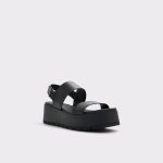 Aldo Open Black Women Sandals Thila Open Black Women's Wedges - 4