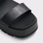 Aldo Open Black Women Sandals Thila Open Black Women's Wedges - 5