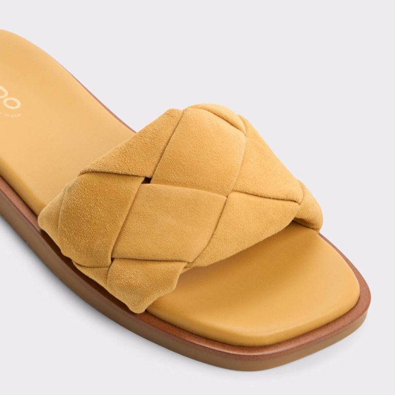 Aldo Other Yellow Sandals Women Esterelle Other Yellow Women's Flat Sandals - 5
