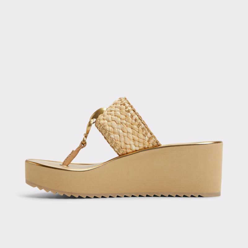 Aldo Penelopy Natural Women's Wedges Natural Women Sandals - 3