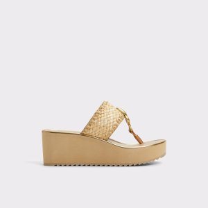 Aldo Penelopy Natural Women's Wedges Natural Women Sandals - 1