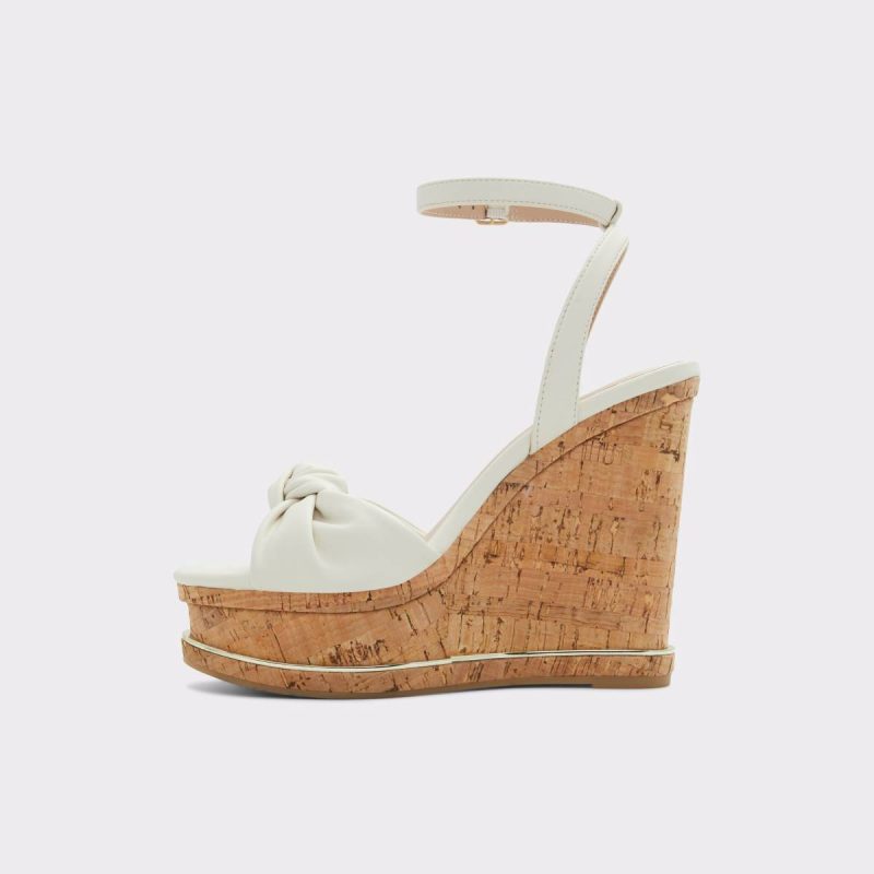 Aldo Sandals Barykin Open White Women's Wedges Women Open White - 3