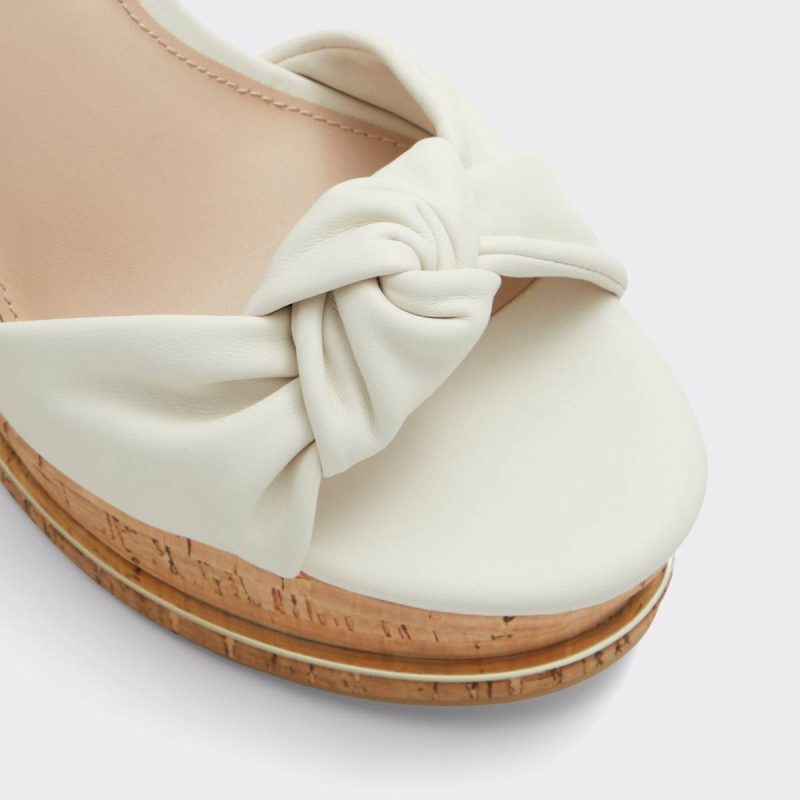 Aldo Sandals Barykin Open White Women's Wedges Women Open White - 5