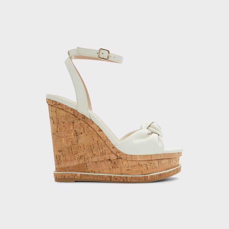Aldo Sandals Barykin Open White Women's Wedges Women Open White - 1