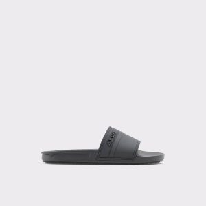 Aldo Sandals & Slides Men Dinmore Black Synthetic Rubber Men's Slides Black Synthetic Rubber - 1