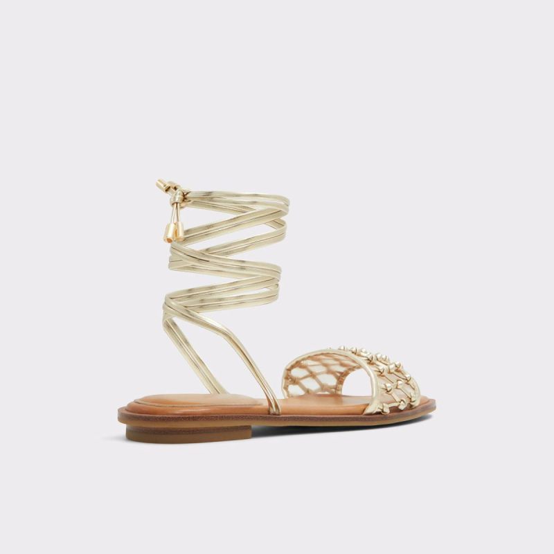 Aldo Sandals Women Gold Seazen Gold Women's Flat Sandals - 2