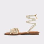 Aldo Sandals Women Gold Seazen Gold Women's Flat Sandals - 3
