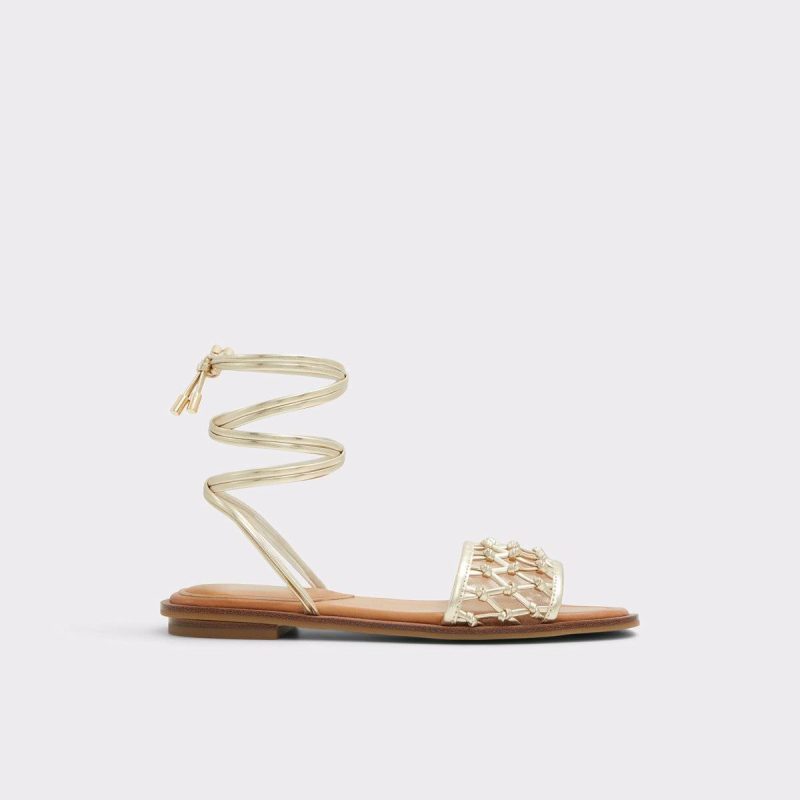 Aldo Sandals Women Gold Seazen Gold Women's Flat Sandals - 1