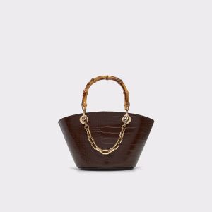 Aldo Siciax Dark Brown Women's Tote & Satchel Bags Dark Brown Top Handle Bags Women - 1