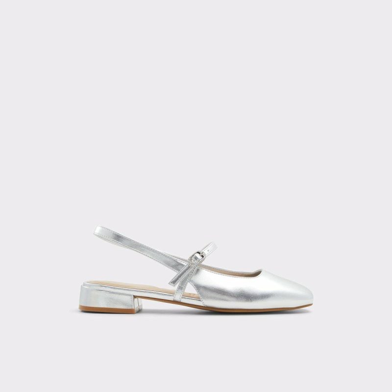 Aldo Silver Ballet Flats Huguette Silver Women's Slingbacks Women - 1