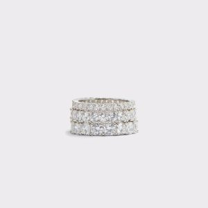 Aldo Silver/Clear Multi Jewelry Uniawen Silver/Clear Multi Women's Rings Women - 1