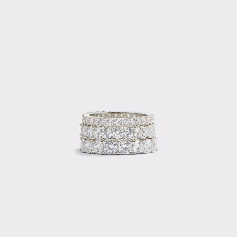 Aldo Silver/Clear Multi Jewelry Uniawen Silver/Clear Multi Women's Rings Women - 1