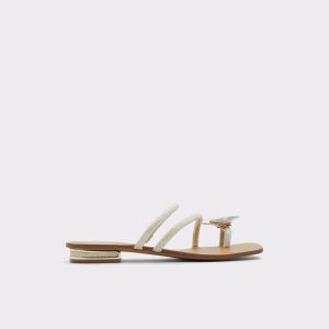 Aldo Silver Garberia Silver Women's Flat Sandals Heels Women - 1
