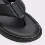 Aldo Tazzo Black Men's Flip Flops Sandals & Slides Men Black - 5