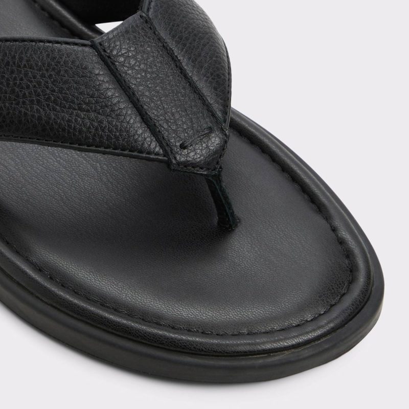 Aldo Tazzo Black Men's Flip Flops Sandals & Slides Men Black - 5