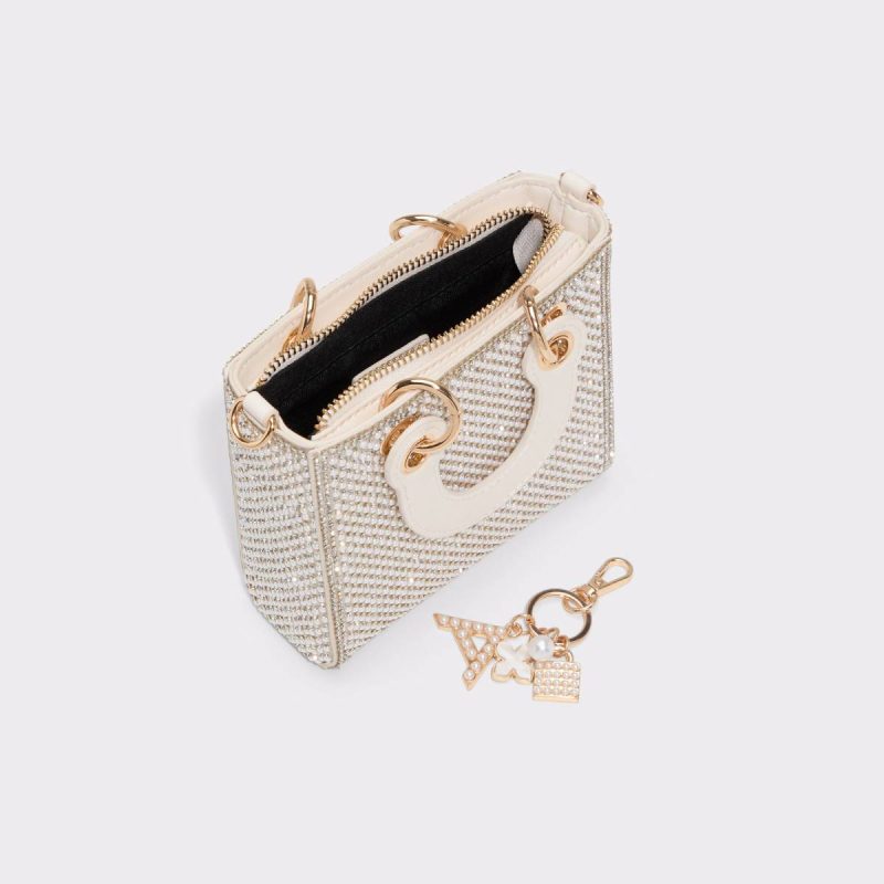 Aldo Top Handle Bags Women Bone Multi Minipearlx Bone Multi Women's Pearls - 3