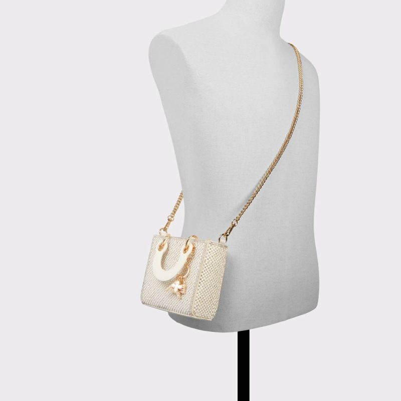 Aldo Top Handle Bags Women Bone Multi Minipearlx Bone Multi Women's Pearls - 4