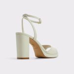 Aldo White/Bone Heels Women Gracious White/Bone Women's Block Heels - 2