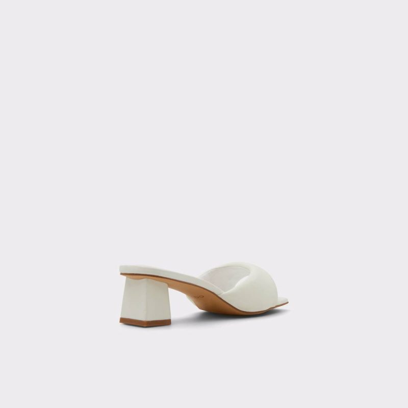 Aldo White Heels Aneka White Women's Mule Slides Women - 2