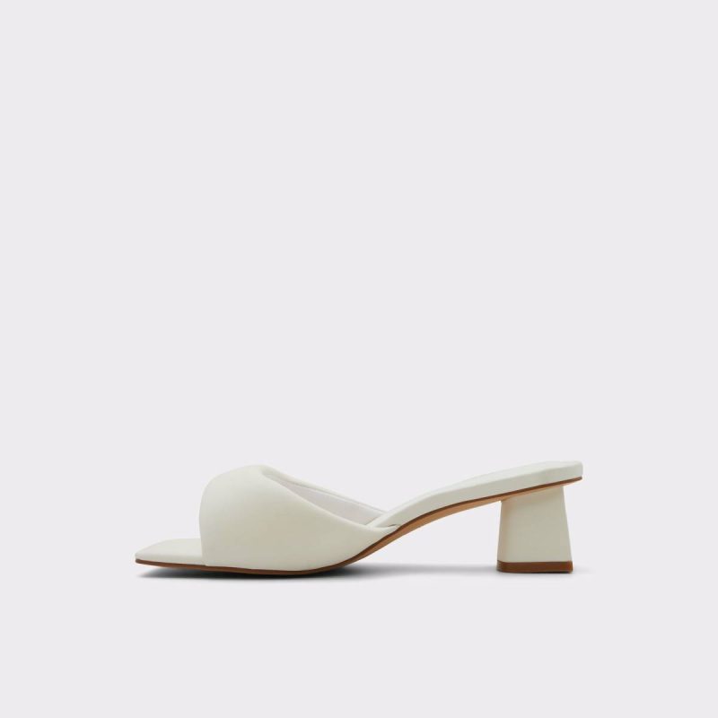 Aldo White Heels Aneka White Women's Mule Slides Women - 3