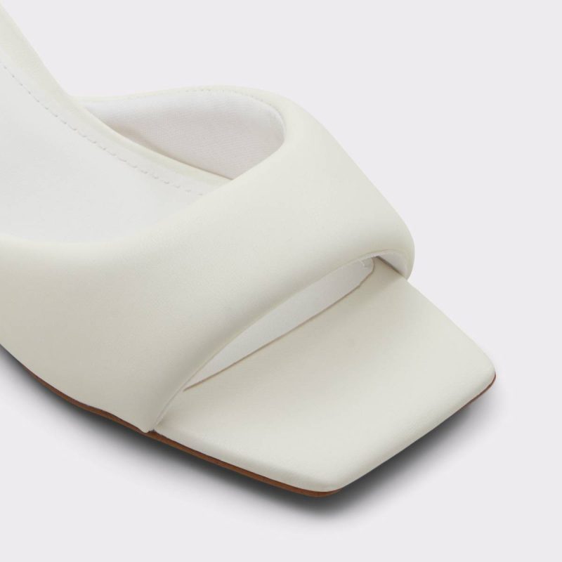 Aldo White Heels Aneka White Women's Mule Slides Women - 5