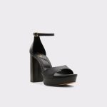 Aldo Women Heels Black Enaegyn2.0 Black Women's Platform Sandals - 4