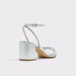 Aldo Women Heels Bouclette Silver Women's Block Heels Silver - 2