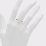 Aldo Women Ovalsparkle Gold/Clear Multi Women's Rings Jewelry Gold/Clear Multi - 3