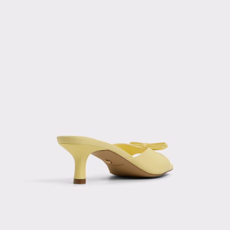 Aldo Women Sandals Light Yellow Belerose Light Yellow Women's Heeled Mules - 2
