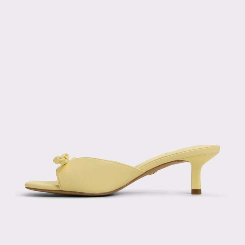 Aldo Women Sandals Light Yellow Belerose Light Yellow Women's Heeled Mules - 3