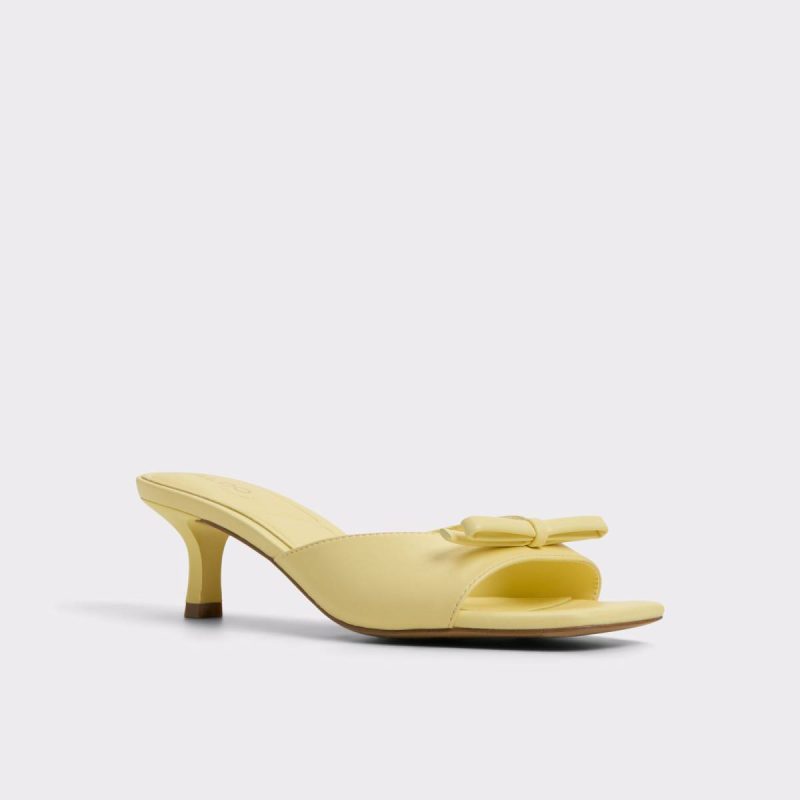 Aldo Women Sandals Light Yellow Belerose Light Yellow Women's Heeled Mules - 4