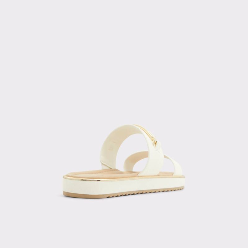 Aldo Women White Sandals Lagoon White Women's Flat Sandals - 2