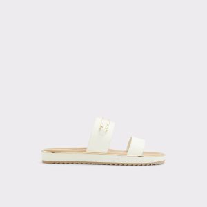 Aldo Women White Sandals Lagoon White Women's Flat Sandals - 1