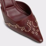 Amarilla Dark Red Women's Mule Slides Women Aldo Heels Dark Red - 5