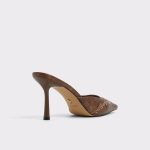 Amarilla Medium Brown Women's Mule Slides Aldo Heels Women Medium Brown - 2