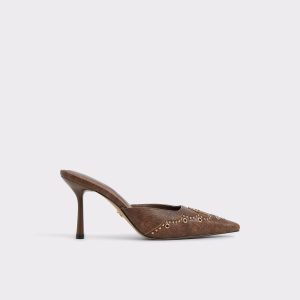 Amarilla Medium Brown Women's Mule Slides Aldo Heels Women Medium Brown - 1