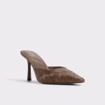 Amarilla Medium Brown Women's Mule Slides Aldo Heels Women Medium Brown - 4