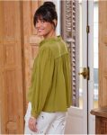 Angelita Linen Shirt Tops Women Polín Et Moi Pistachio - 5