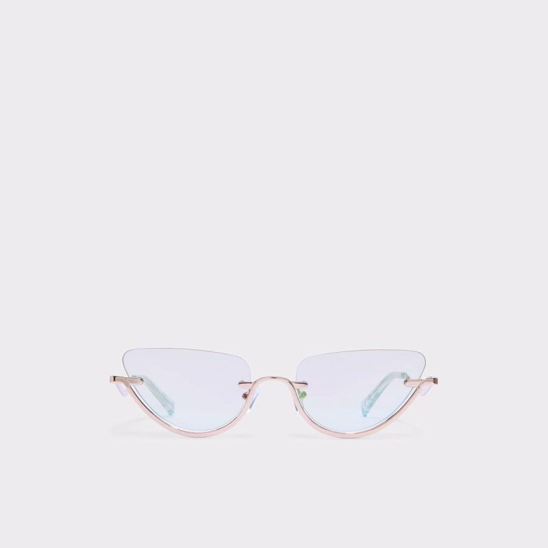 Arielshades Gold Women's Cat Eye Women Aldo Gold Sunglasses - 1