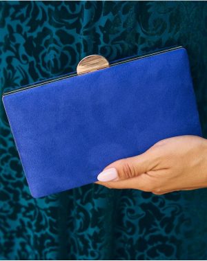 Bags Women Polín Et Moi Klein Blue Clutch Rectangle Yureni - 1