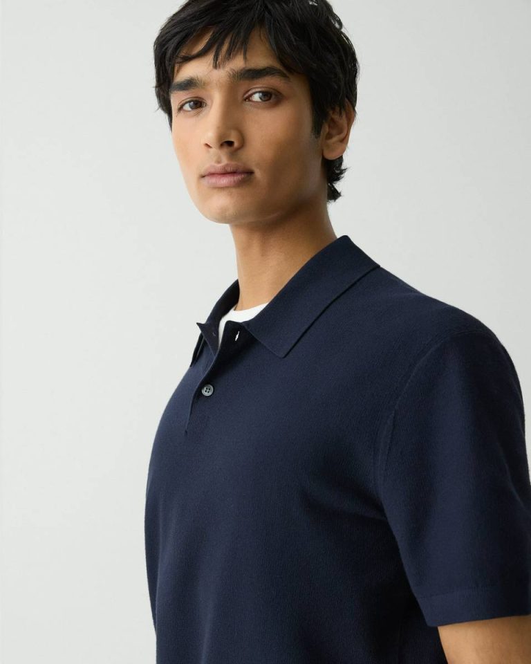 Baltic Goris Polo Shirt In Light Bilen Theory Men Sweaters + Cardigans - 4