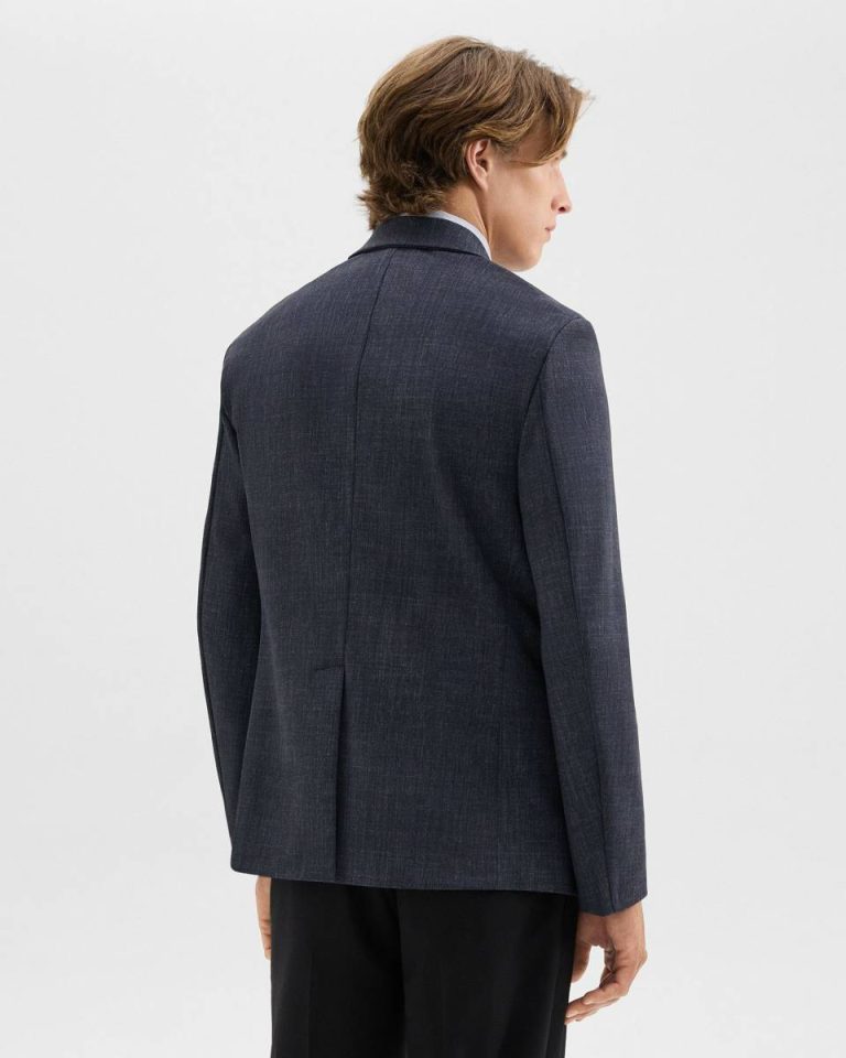 Baltic Melange Men Blazers + Jackets Clinton Blazer In Herringbone Precision Ponte Theory - 3