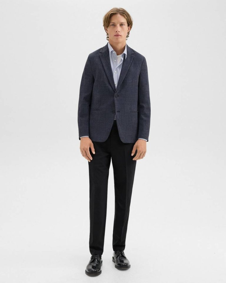 Baltic Melange Men Blazers + Jackets Clinton Blazer In Herringbone Precision Ponte Theory - 5
