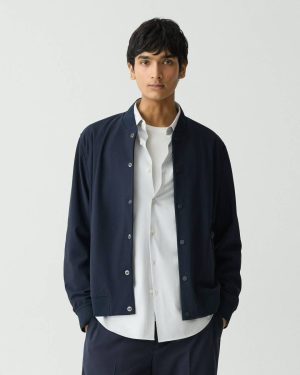 Baltic Murphy Bomber Jacket In Precision Ponte Men Outerwear Theory - 1