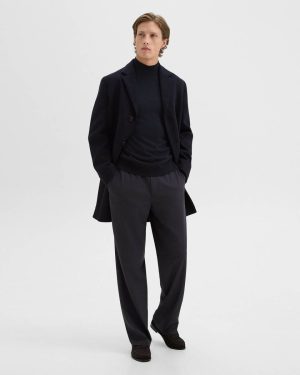 Baltic Outerwear Theory 3-Button Topcoat In Recycled Wool-Blend Melton Men - 1