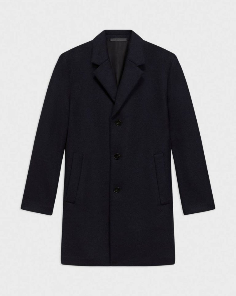 Baltic Outerwear Theory 3-Button Topcoat In Recycled Wool-Blend Melton Men - 5