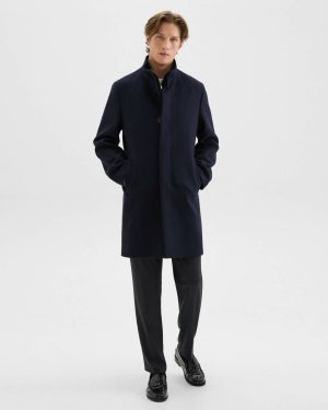 Baltic Theory Outerwear Belvin Coat In Recycled Wool-Blend Melton Men - 1